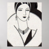 1928 art deco vrouw poster (Voorkant)