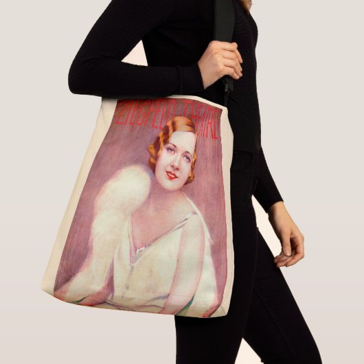 1928 Bedekking Ziegfeld-theaterprogramma Crossbody Tas (Dichtbij)