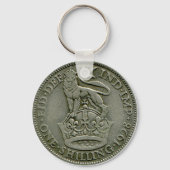 1928 Britse shilling keyring Sleutelhanger (Voorkant)