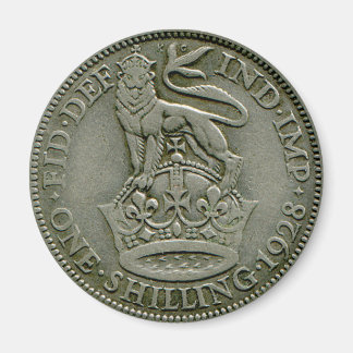 1928 Britse shilling magneet