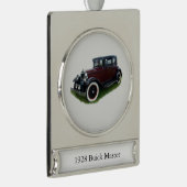 1928 Buick Master banner-versiering Verzilverd Banner Ornament (Rechts)
