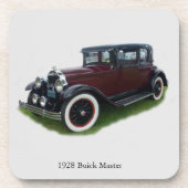 1928 Buick Master set met 6 onderzetters (Voorkant)