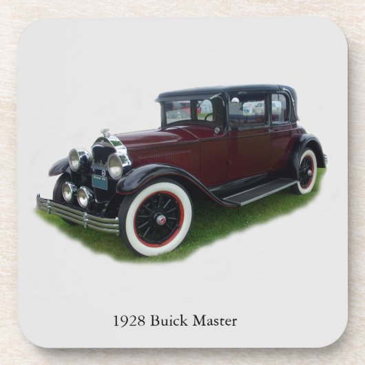 1928 Buick Master set met 6 onderzetters (Voorkant)
