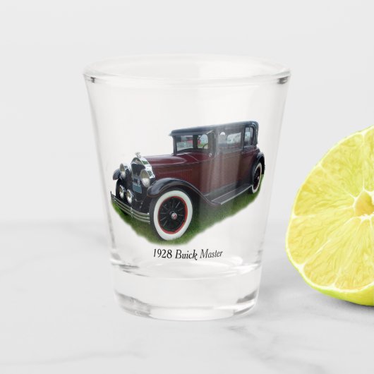 1928 Buick Master shot glass Glas (Voorkant)