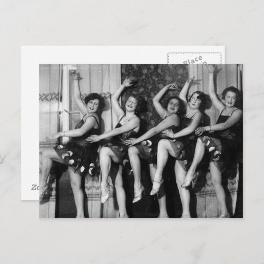 1928 dansers briefkaart (Voorkant / Achterkant)