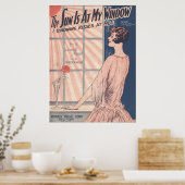 1928 De zon staat voor mijn raam Poster (Keuken)