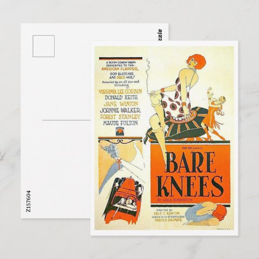 1928 Film Bare Knees Briefkaart (Voorkant / Achterkant)