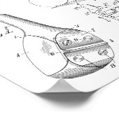 1928 Golf Club Hoofd Kunsttekenfilm Poster (Hoek)