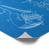 1928 Golf Club Hoofd Kunsttekenfilm Poster (Hoek)