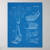 1928 Golf Club Hoofd Kunsttekenfilm Poster (Voorkant)