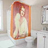 1928 Het Ziegfeld Theaterprogramma bestrijkt Maril Douchegordijn (In situ)