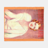 1928 Het Ziegfeld Theaterprogramma bestrijkt Maril Fleece Deken (Voorkant (Horizontaal))