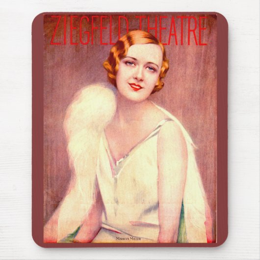 1928 Het Ziegfeld Theaterprogramma bestrijkt Maril Muismat (Voorkant)