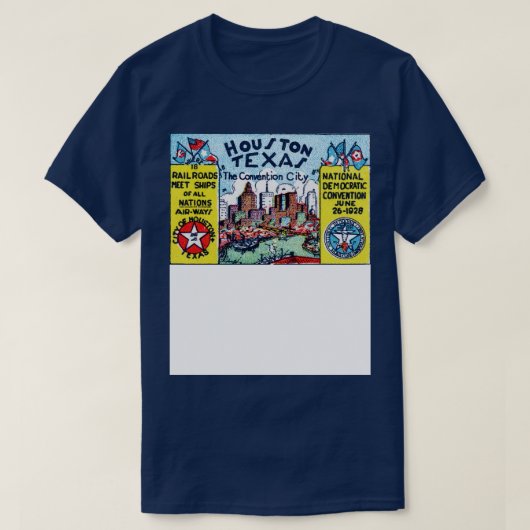 1928 Houston, Texas T-shirt (Design voorkant)
