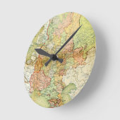 1928 Kaart van het voormalige Sovjet-Unie USSR Rus Ronde Klok (Hoek)