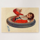 1928 Kelly-Springfields Tire mascot Lotta Miles Legpuzzel (Horizontaal)