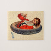 1928 Kelly-Springfields Tire mascot Lotta Miles Legpuzzel (Horizontaal)
