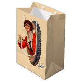 1928 Kelly-Springfields Tire mascot Lotta Miles Medium Cadeauzakje (Voorkant Gekanteld)