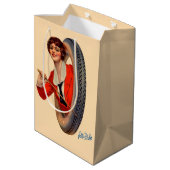 1928 Kelly-Springfields Tire mascot Lotta Miles Medium Cadeauzakje (Achterkant Gekanteld)
