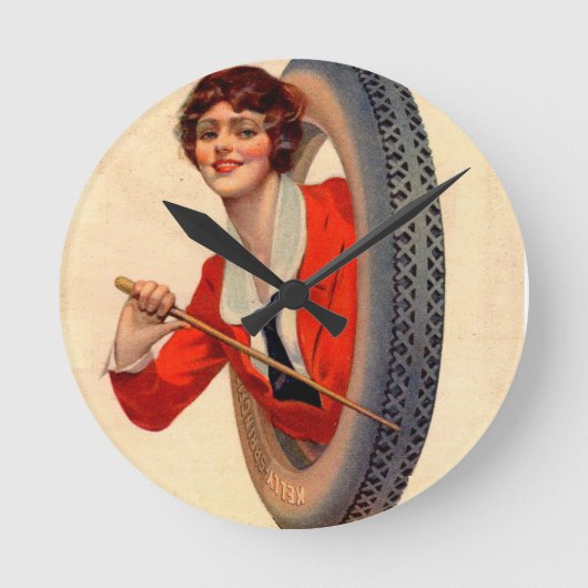 1928 Kelly-Springfields Tire mascot Lotta Miles Ronde Klok (Voorkant)
