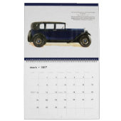 1928 Klassieke auto's Oude Antiek auto's  coupe Kalender (Mar 2027)
