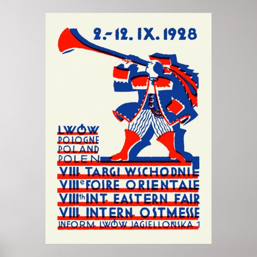 1928 Lwow Eastern International Fair Poster (Voorkant)