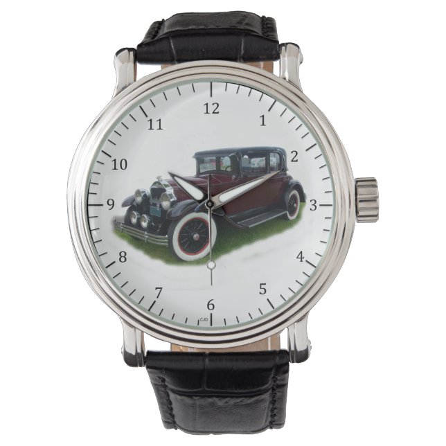 1928 Master maroon watch Horloge (Voorkant)