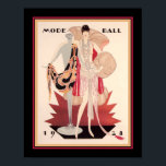 1928 Mode Ball Art Deco Poster<br><div class="desc">Julius Englehard 1928,  Art Deco,  Mode Ball mode cover-11x14 getoond,  ook beschikbaar in standaard 16x20,  aangepaste formaten en canvas.</div>