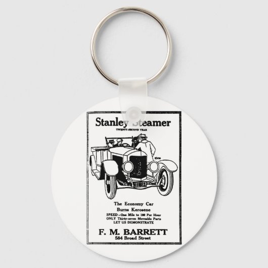 1928 Stanley Steamer Ad Sleutelhanger (Voorkant)