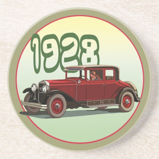 1928 ZANDSTEEN ONDERZETTER (Voorkant)