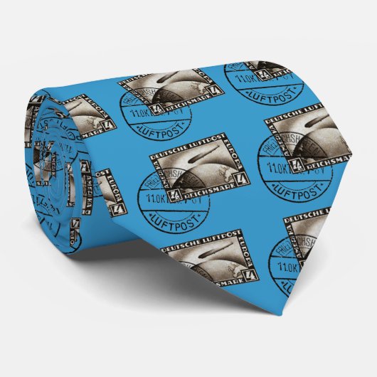 1928 Zepplin Airmail Stropdas (Opgerold)
