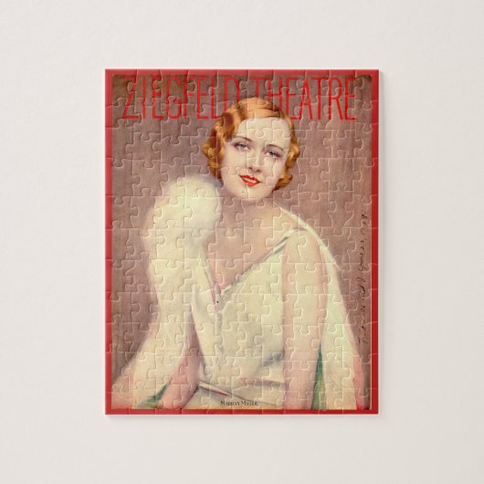 1928 Ziegfeld Theatre-programma-cover Marilyn Mill Legpuzzel (Verticaal)