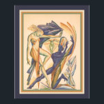 1929 Art Deco Modern Dance Print<br><div class="desc">Unieke,  Art Deco-drukadvertentie voor de moderne ballroomdans van 1929.</div>