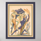 1929 Art Deco Modern Dance Print (Voorkant)