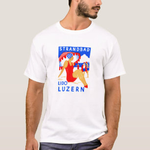 1929 Art Deco Strandbad Lido Luzern T-shirt