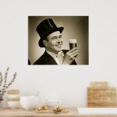 1929 Beer Drinker Poster (Keuken)