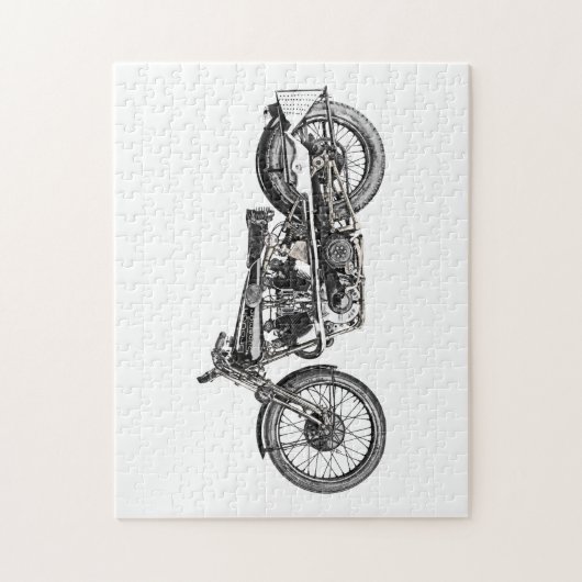 1929 Brough superieure motorfiets Legpuzzel (Verticaal)