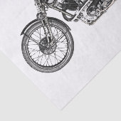 1929 Brough superieure motorfiets Tissuepapier (Detail)