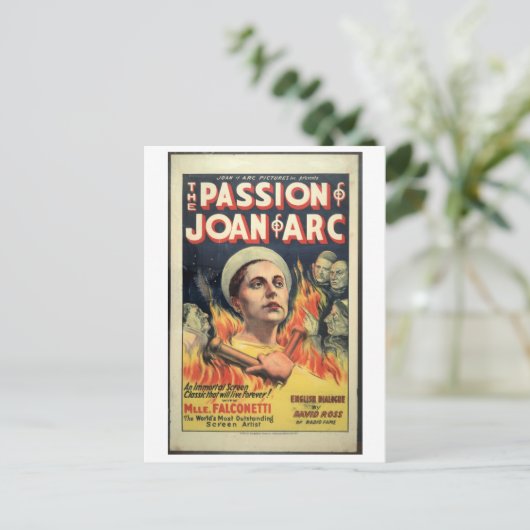 1929 - De passie van Jeanne d'Arc Briefkaart (Staand voorkant)