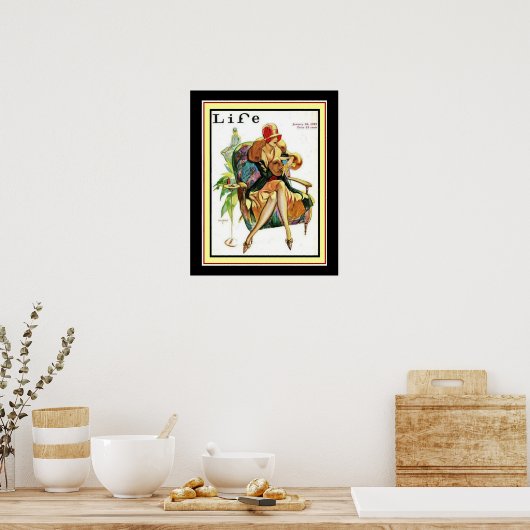 1929 Life Art Deco Hoesje 16 x 20 Poster (Keuken)