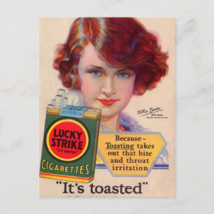 1929 Lucky Strikes en Billie Burke Briefkaart