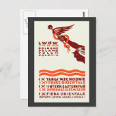 1929 Lwow Eastern International Fair Briefkaart (Voorkant / Achterkant)