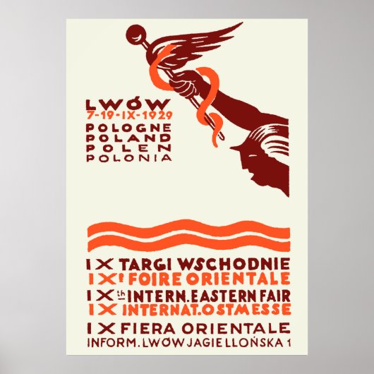 1929 Lwow Eastern International Fair Poster (Voorkant)