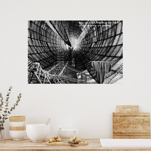 1929 LZ 127 poster binnenschip (Keuken)