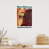  1929 New Orleans Southern Pacific Travel Poster (Keuken)