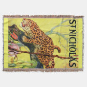 1929 St. Nicholas magazine cover leopard Deken (Voorkant)