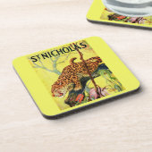 1929 St. Nicholas magazine cover leopard Drankjes Onderzetter (Linkerzijde)