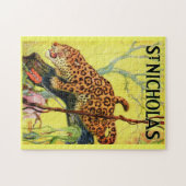 1929 St. Nicholas magazine cover leopard Legpuzzel (Horizontaal)