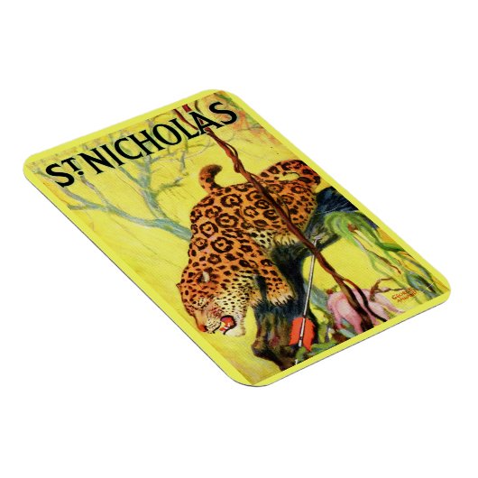 1929 St. Nicholas magazine cover leopard Magneet (Rechterzijde)