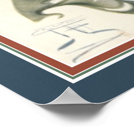 1929 Swans Art Deco Poster (Hoek)